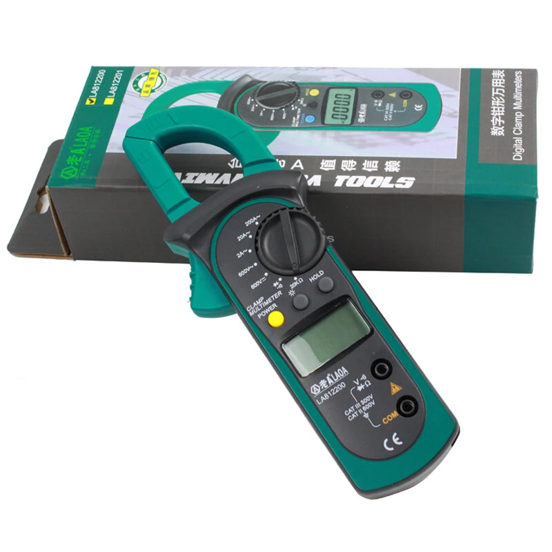 LAOA LA812201 Digital Clamp Multimeter - AC/DC Ammeter Voltmeter Tester - Image 3