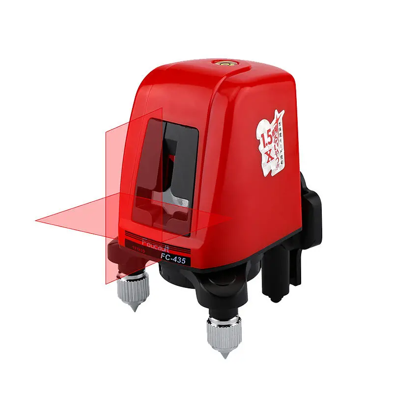 Foucault FC-435 2 Red Laser Level | 360 Rotary Self-Leveling Cross Line - Image 2
