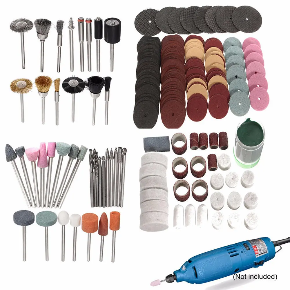 Dremel Polishing Wheel Set - 223pcs 1/8 Inch Shank Rotary Tool Accessories Bits - Image 2