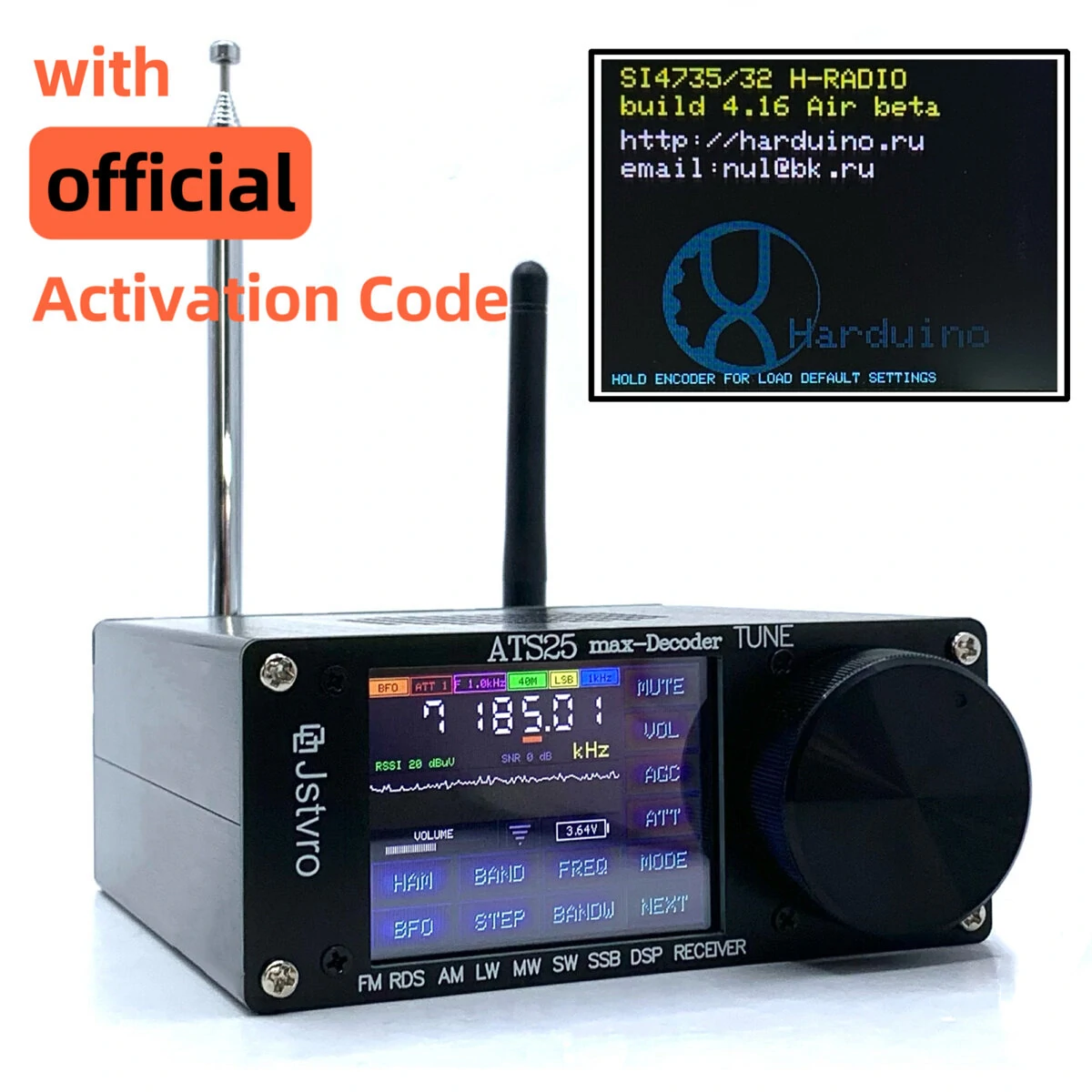 SI4732 ATS-25max-DECODER DSP Radio Receiver | FM/LW/MW/SW/SSB | WiFi & CW/RTTY Decoding - Image 5