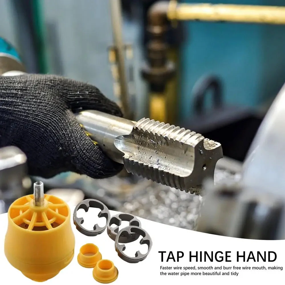 Plastic Pipe Thread Die Kit - 6pcs Plumbing Tools Set with Tap Wrench | Repair Kit - Image 2