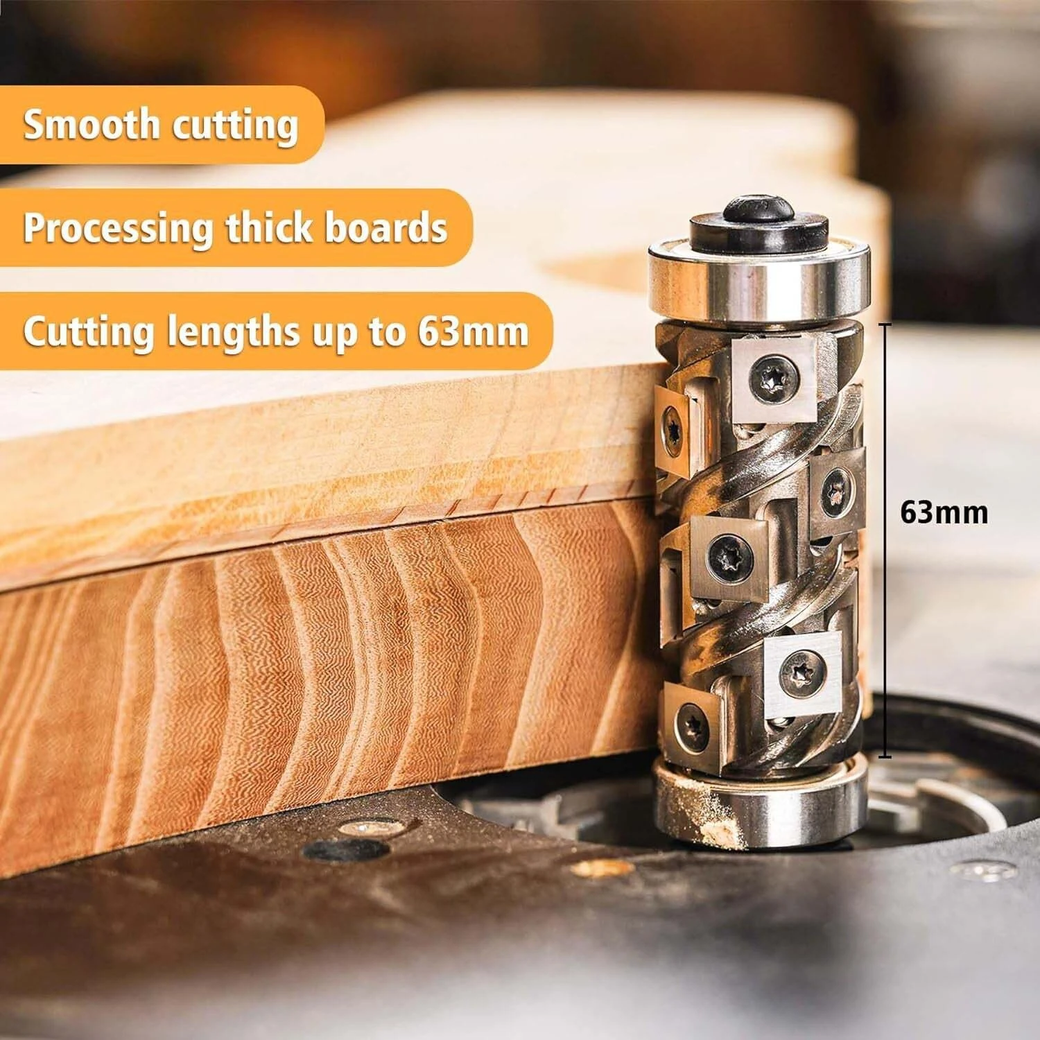 Top & Bottom Bearing Flush Trim Router Bit | 1/2 Shank | 12 PCS Carbide Inserts - Image 3