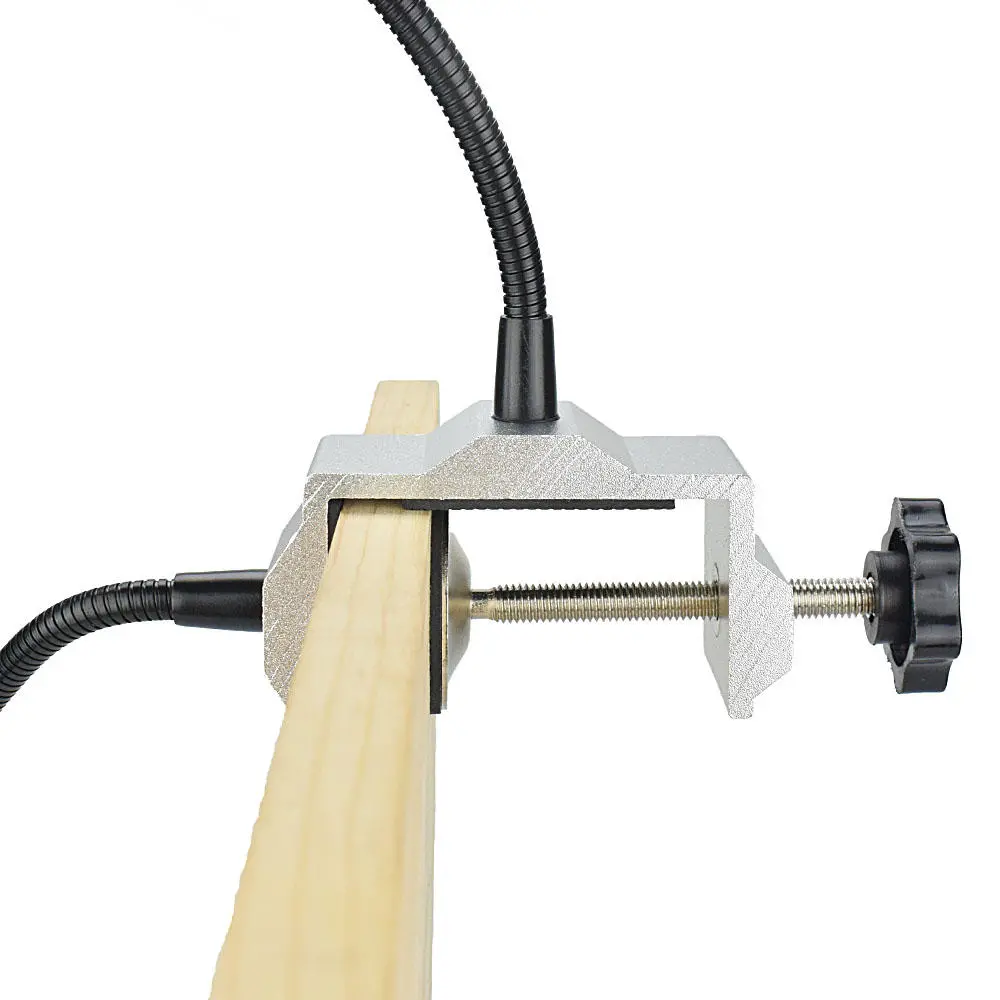 Newacalox Bench Vise & Soldering Station | Aluminum Table Clamp with 2 Flexible Arms & PCB Fixture - Image 3