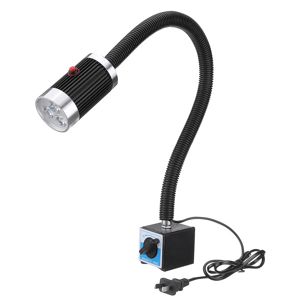 Magnetic Base Work Light - 9W Aluminum Alloy - 110-220V for CNC Machine - Image 4