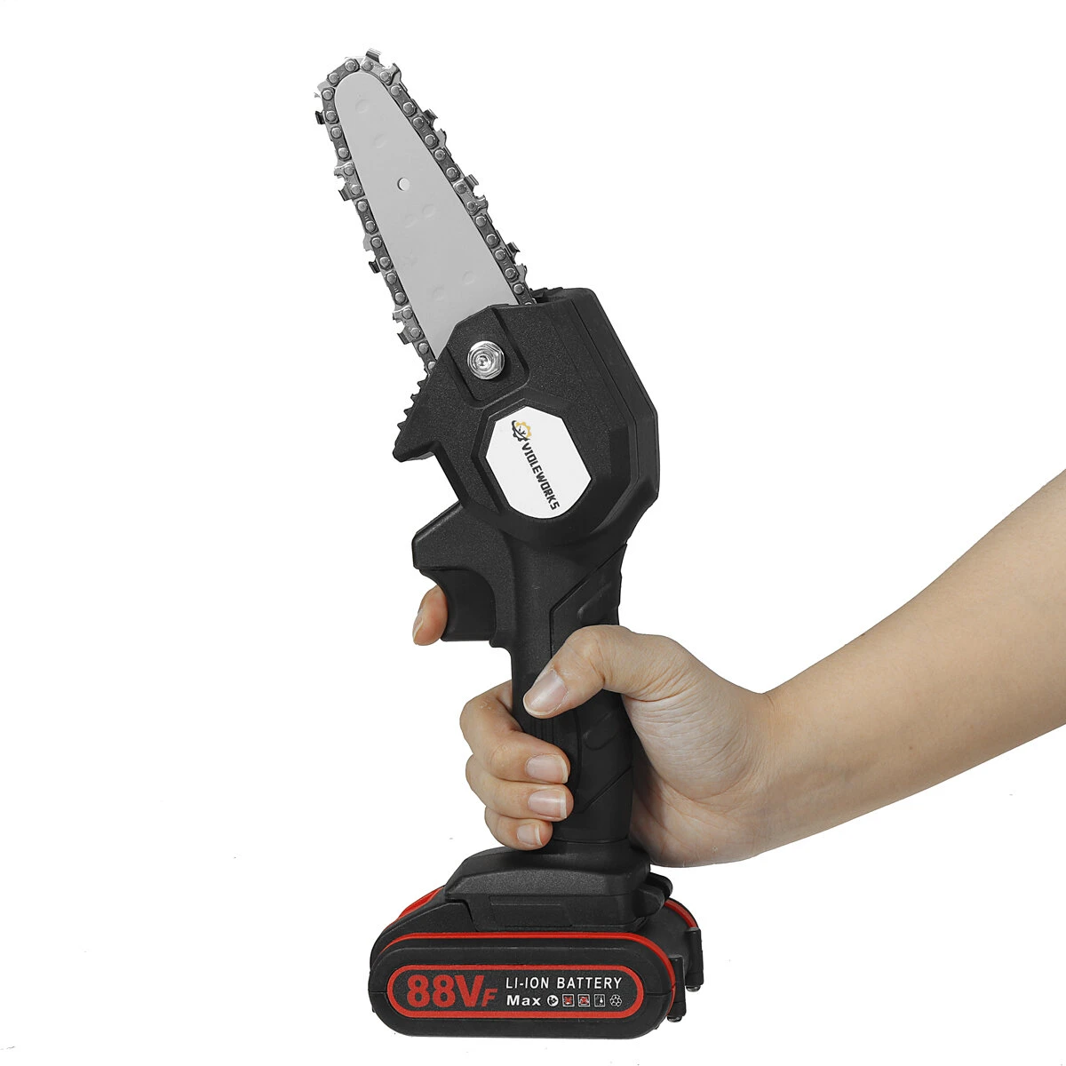 88VF Cordless Electric Chain Saw & Pruning Shears - 2-in-1 Tool with 2 Batteries - Image 4
