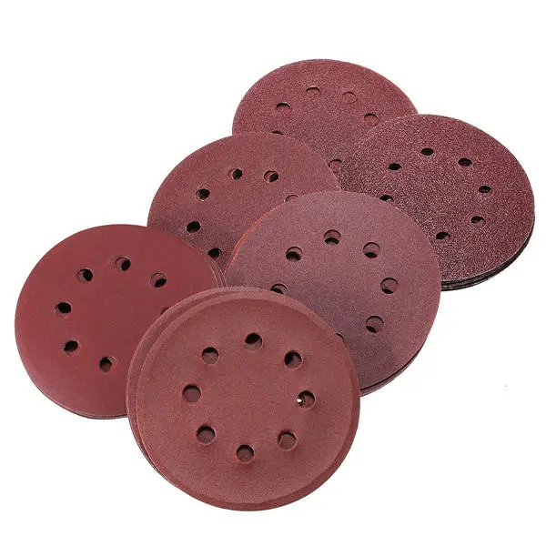 60Pcs 5 Inch Sanding Discs | 8-Hole Hook Loop | 60 to 320 Grit Sandpaper - Image 2