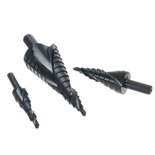 3pcs HSS Step Drill Bits Set - 4-12/20/32mm | Spiral Grooved Hole Cutter - Image 4