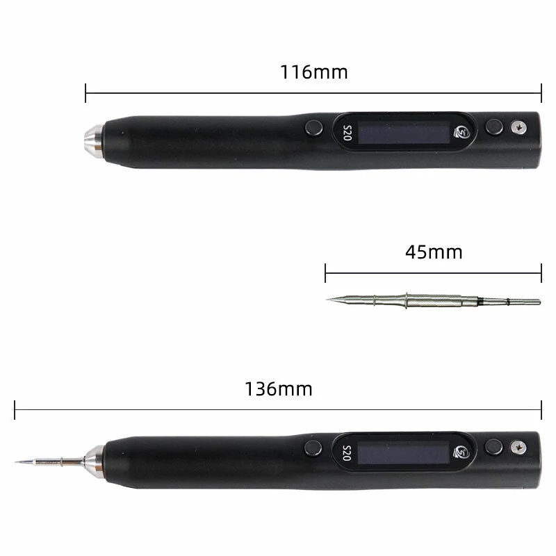 SEQURE S20K+I+IS Soldering Iron Kit - European Standard | 3 Tips + Holder + Bag - Image 2