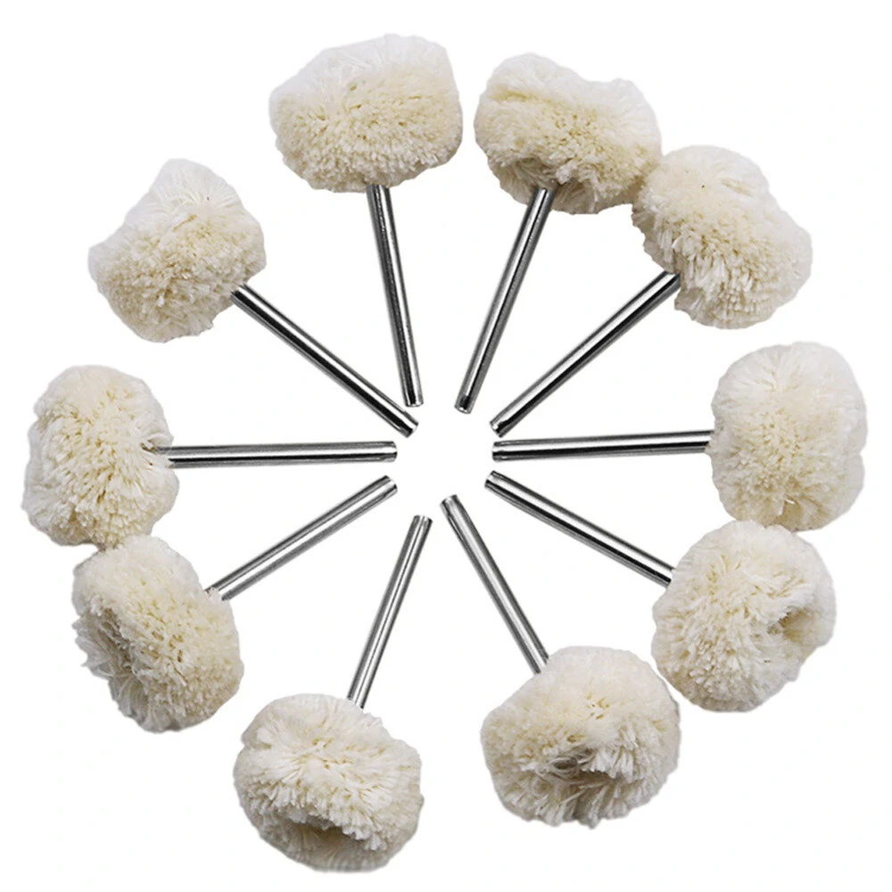 60Pcs Mini Brush Scouring Pads | Nylon Fiber Grinding & Polishing Wheels for Sanding - Image 3