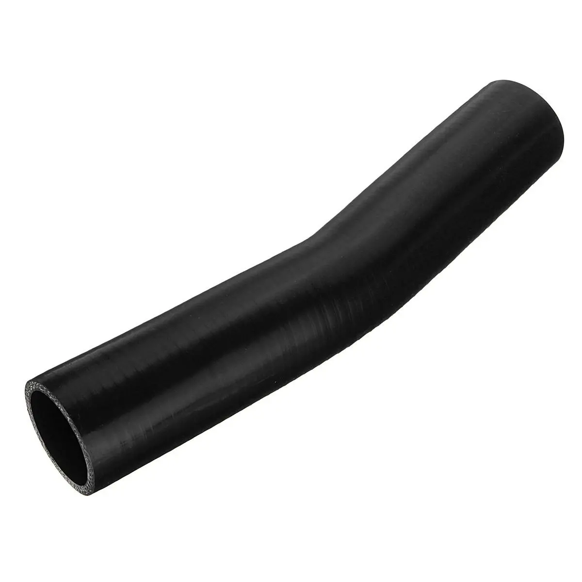 150mm Black Silicone Hose - 15 Degree Elbow Bend for Air Water Coolant - Image 3