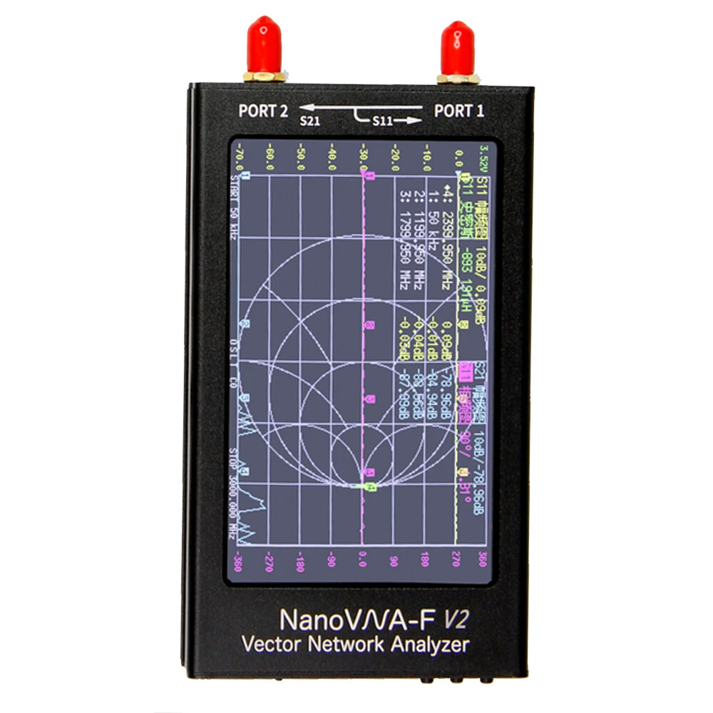 LZNanoVNA-F V2 Vector Network Analyzer | 50KHz-3GHz Antenna Tester | USB Nano VNA - Image 2