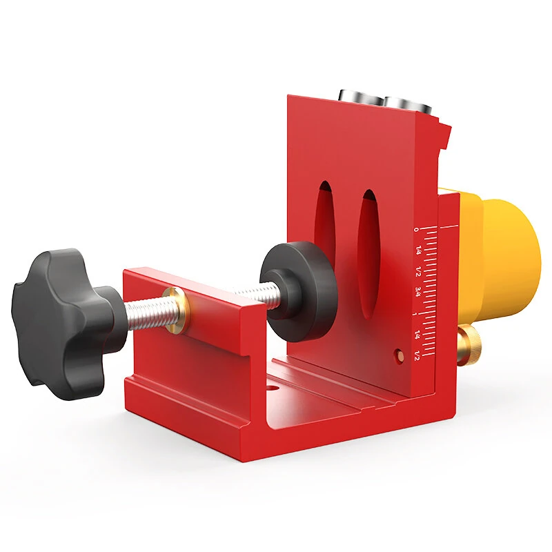 ENJOYWOOD Pocket Hole Jig Kit with Clamp & Hole Locator | 9.5mm Drill Bit & Dust Adapter - Image 3