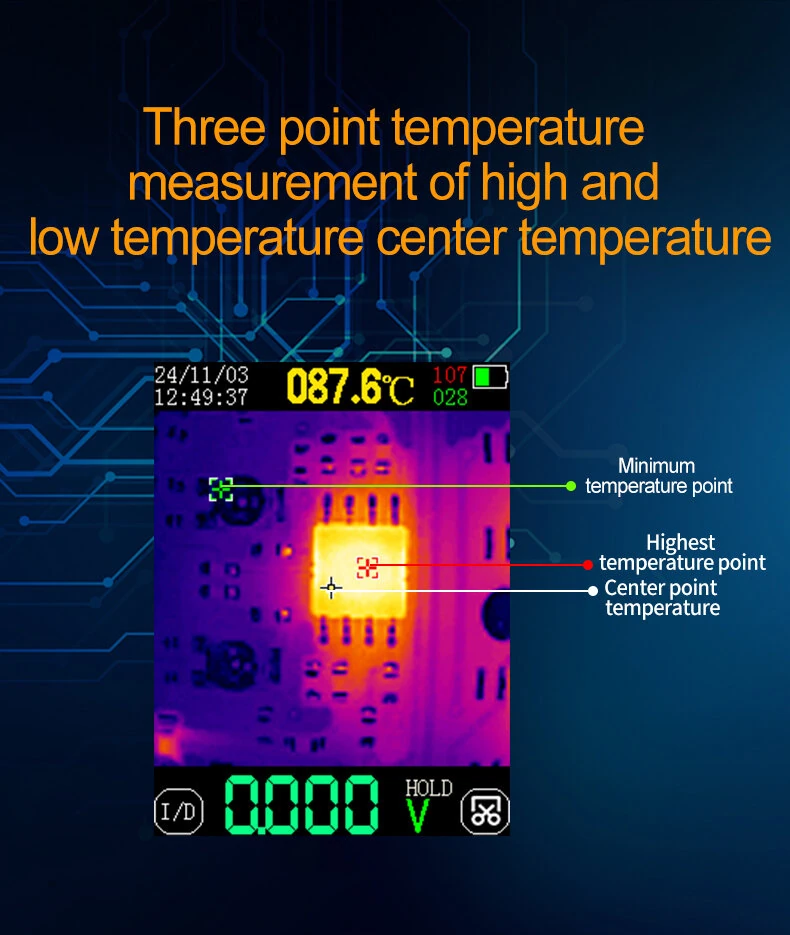 TOOLTOP ET14S/ET14SPRO Thermal Imaging Multimeter - PCB Circuit Board Tester | 240x240 IR -20°C to 550°C - Image 3