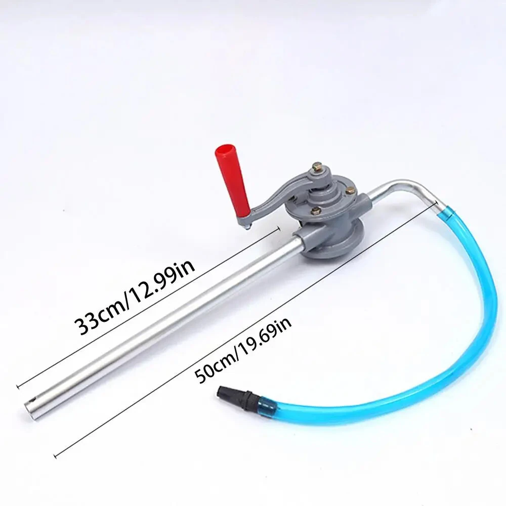 Aluminum Alloy Hand Crank Oil Extractor Pump - Portable Adjustable Tube - Automotive Fluid Transfer - Image 2