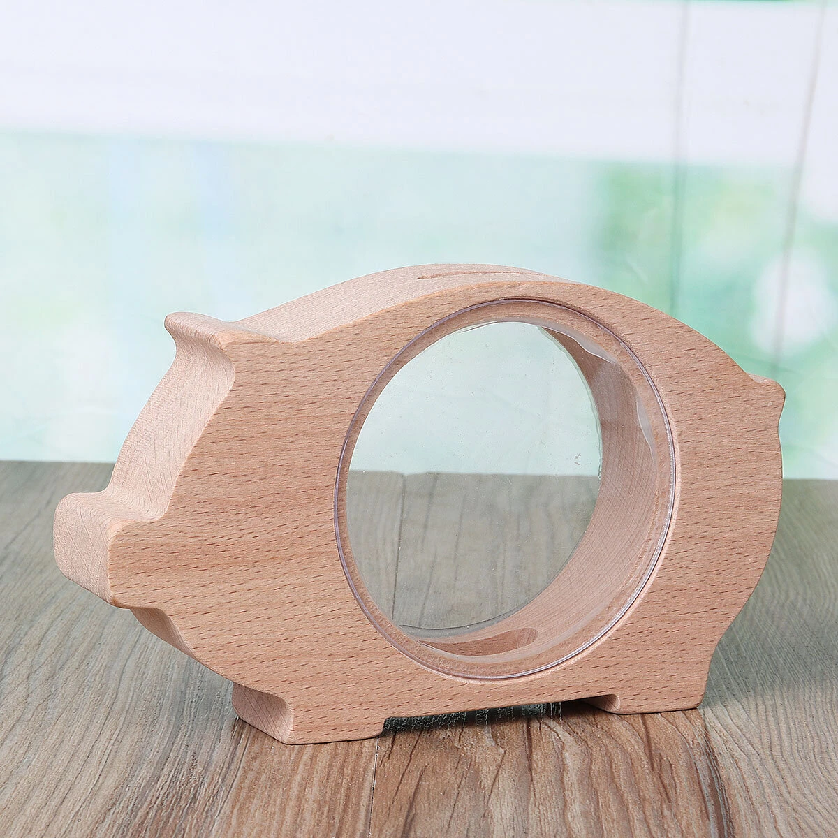 Animal Shape Wooden Piggy Bank - Handcrafted Coin Collecting Box for Kids | Toy Gift - Image 5