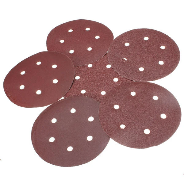 25pcs 6 Sanding Discs 40-240 Grit 6-Side Abrasive Paper for Sanding Tools - Image 5