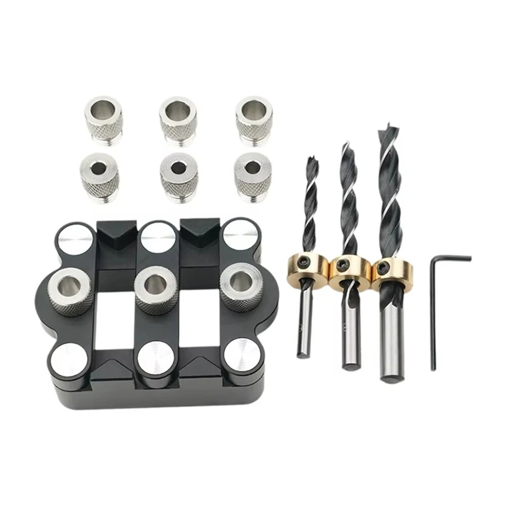 GANWEI Self Centering Dowelling Jig - 6/8/10mm Wood Tenon Drilling Locator - Image 2