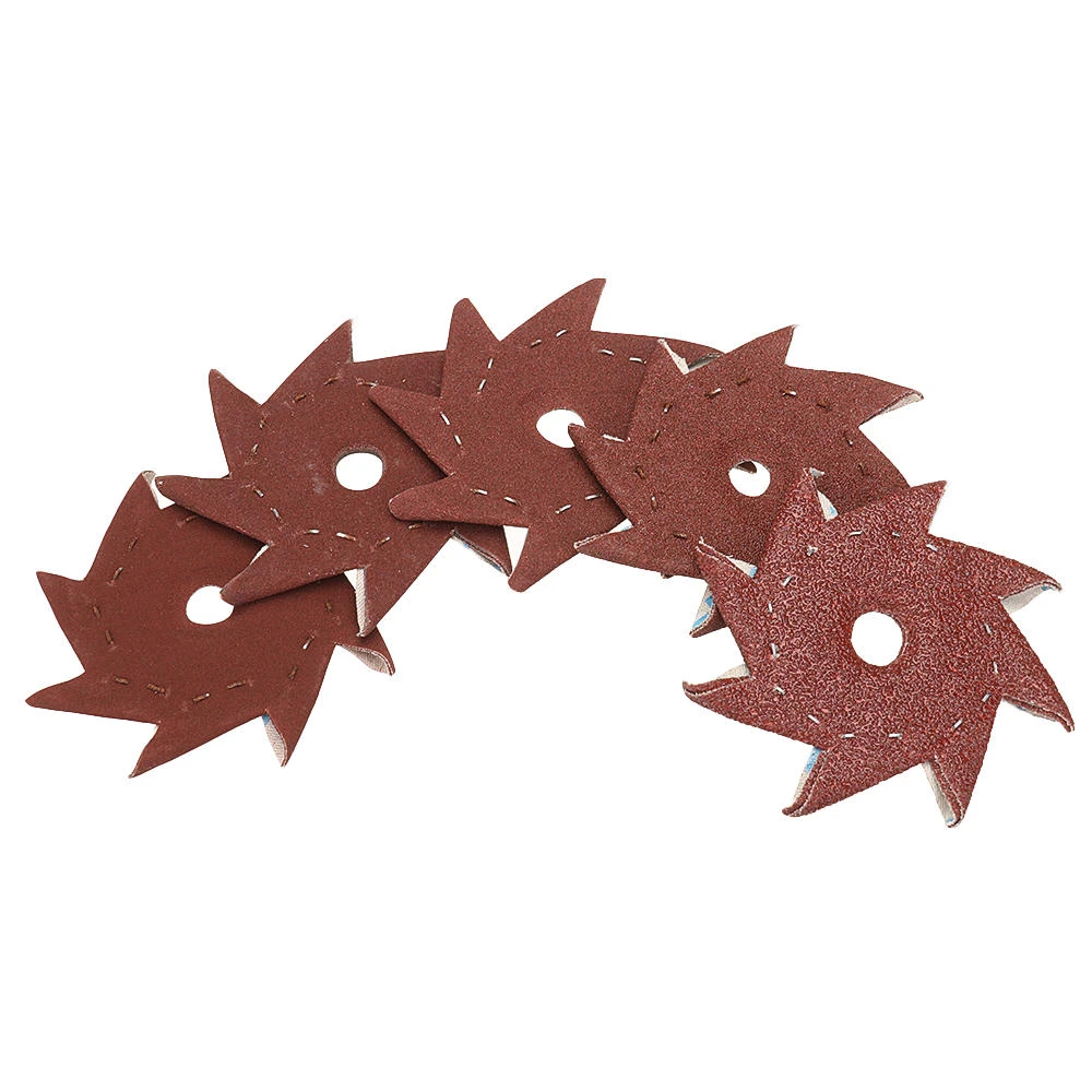 10Pcs Octagonal Sanding Tool - 80 to 320 Grit Double Layer Abrasive Sandpaper - Image 4