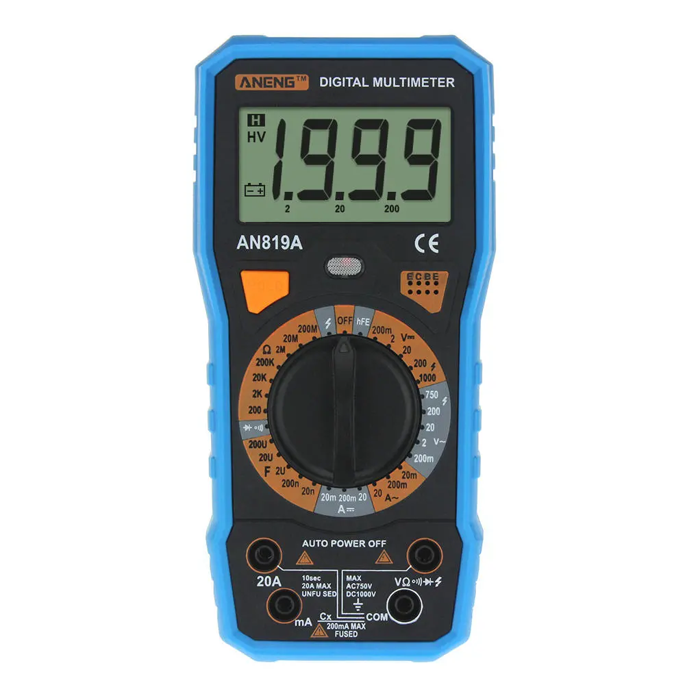 ANENG AN819A Digital Multimeter - AC DC Voltage Tester | Capacitance & Resistance - Image 5