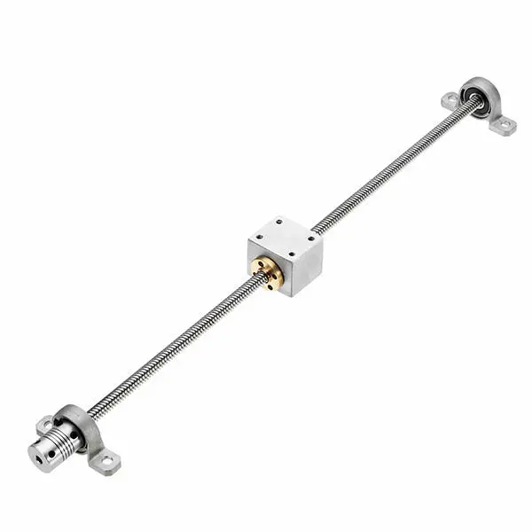 Machifit T8 500mm Lead Screw Set - with Nut Housing Bracket & Coupling for CNC - Image 2
