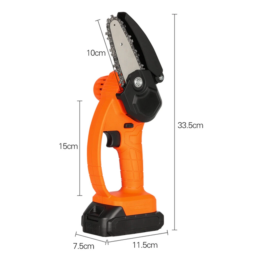 21V Cordless Electric Chain Saw - One-Hand Wood Cutter w/ 1 or 2 Batteries - Image 3