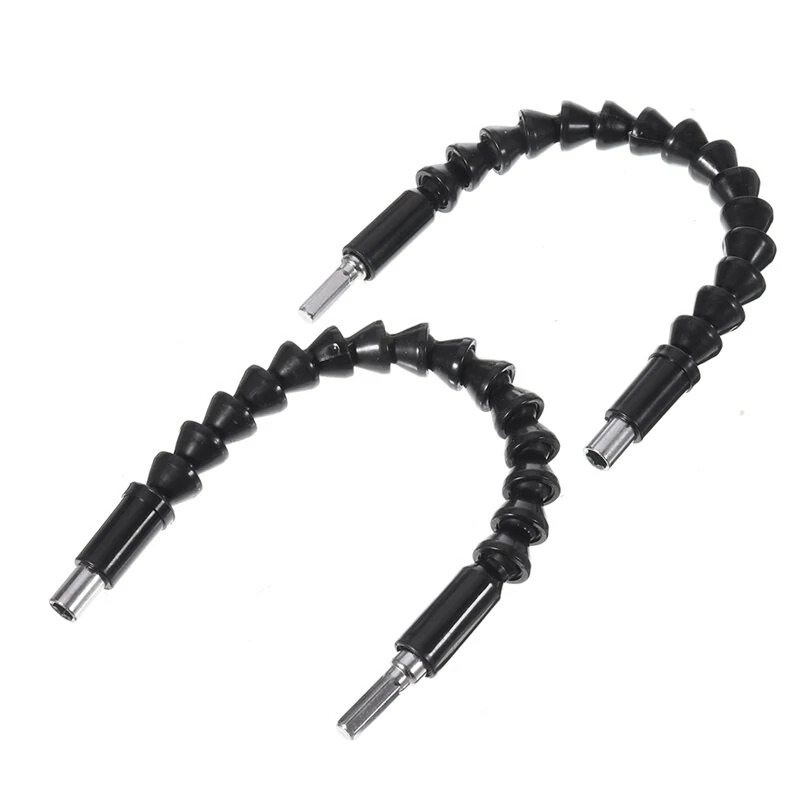 Drillpro 16Pc Flexible Drill Bit Extension Set - Hex Shank Nut Driver & Right Angle Adapter - Image 5
