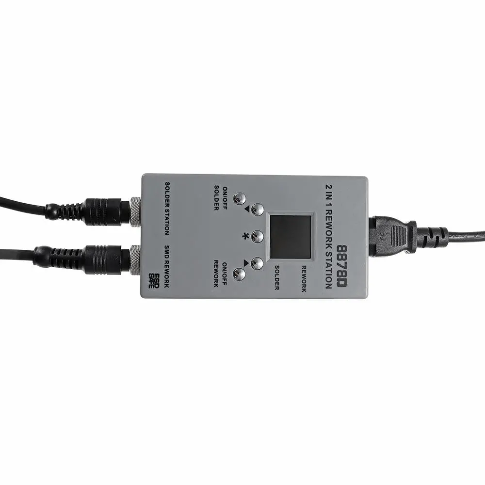 YAOGONG 8878D 2-in-1 SMD Rework Station | Hot Air Gun & Soldering Iron Tool - Image 4