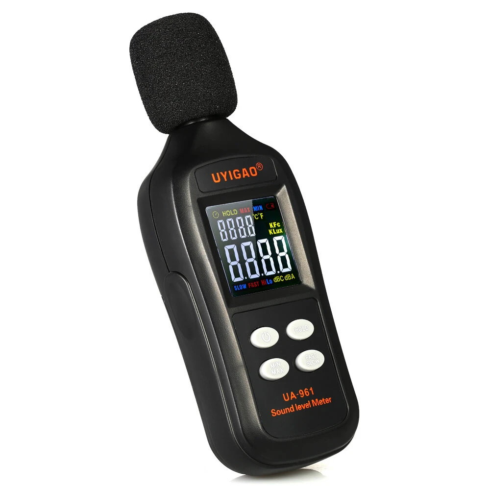 UYIGAO UA961 Digital Sound Level Meter - 35-135dB Noise Tester with Data Hold - Image 2