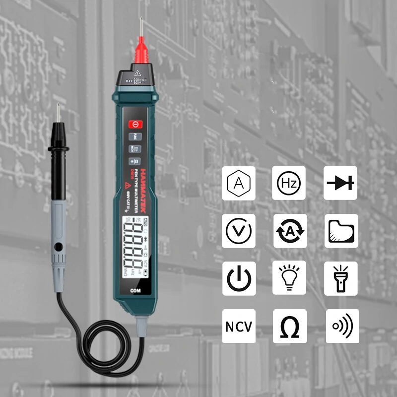 HANMATEK DM10 True RMS Digital Multimeter | Pen Type Auto-Ranging Tester - Image 4