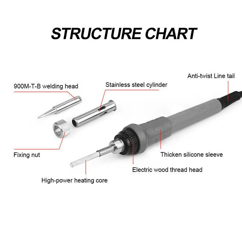 YIHUA 60W Soldering Iron Station - Adjustable Temperature 90-480°C | Solder Rework - Image 3