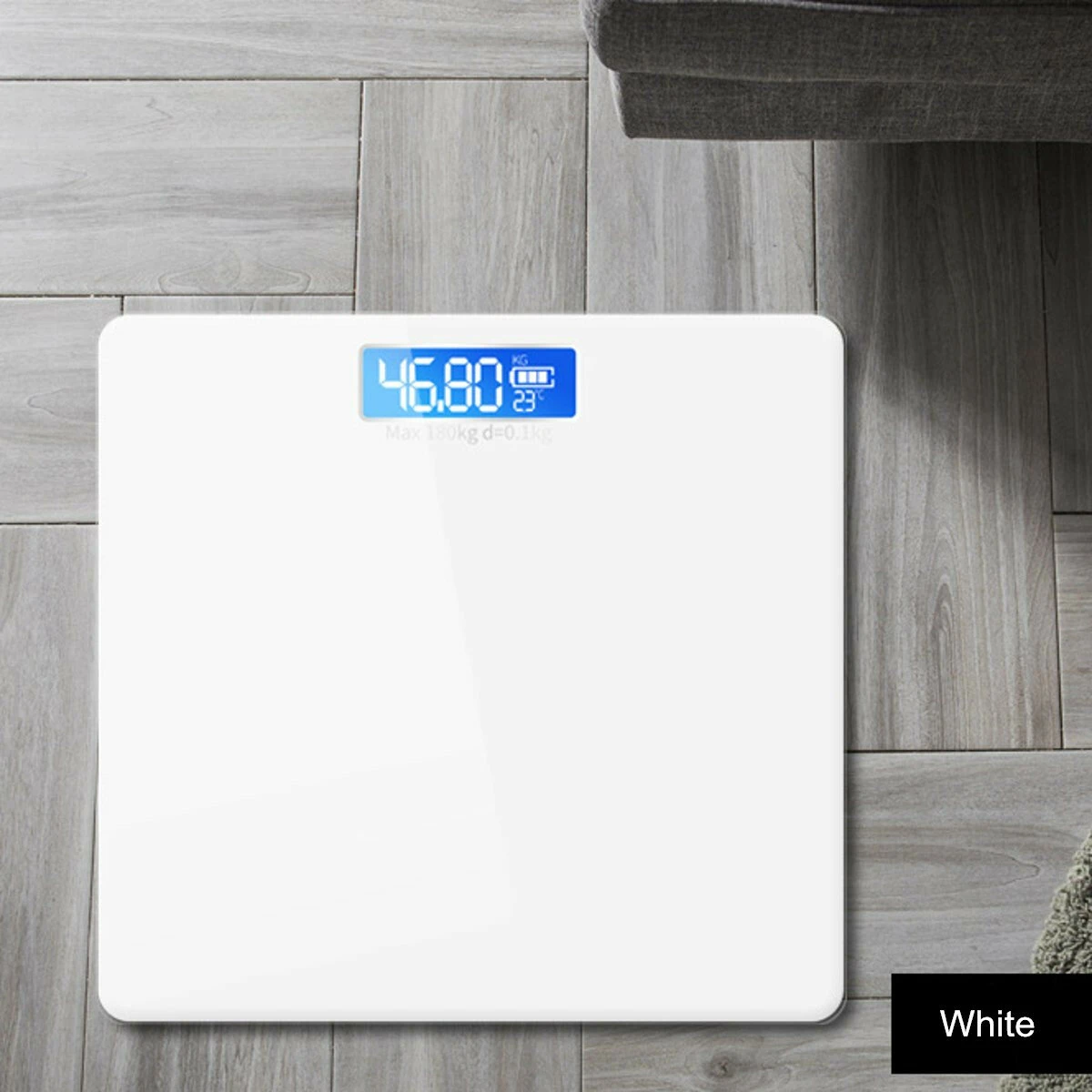 180KG Digital Body Fat Scale - LCD Weight & BMI Analyzer | Tempered Glass - Image 4