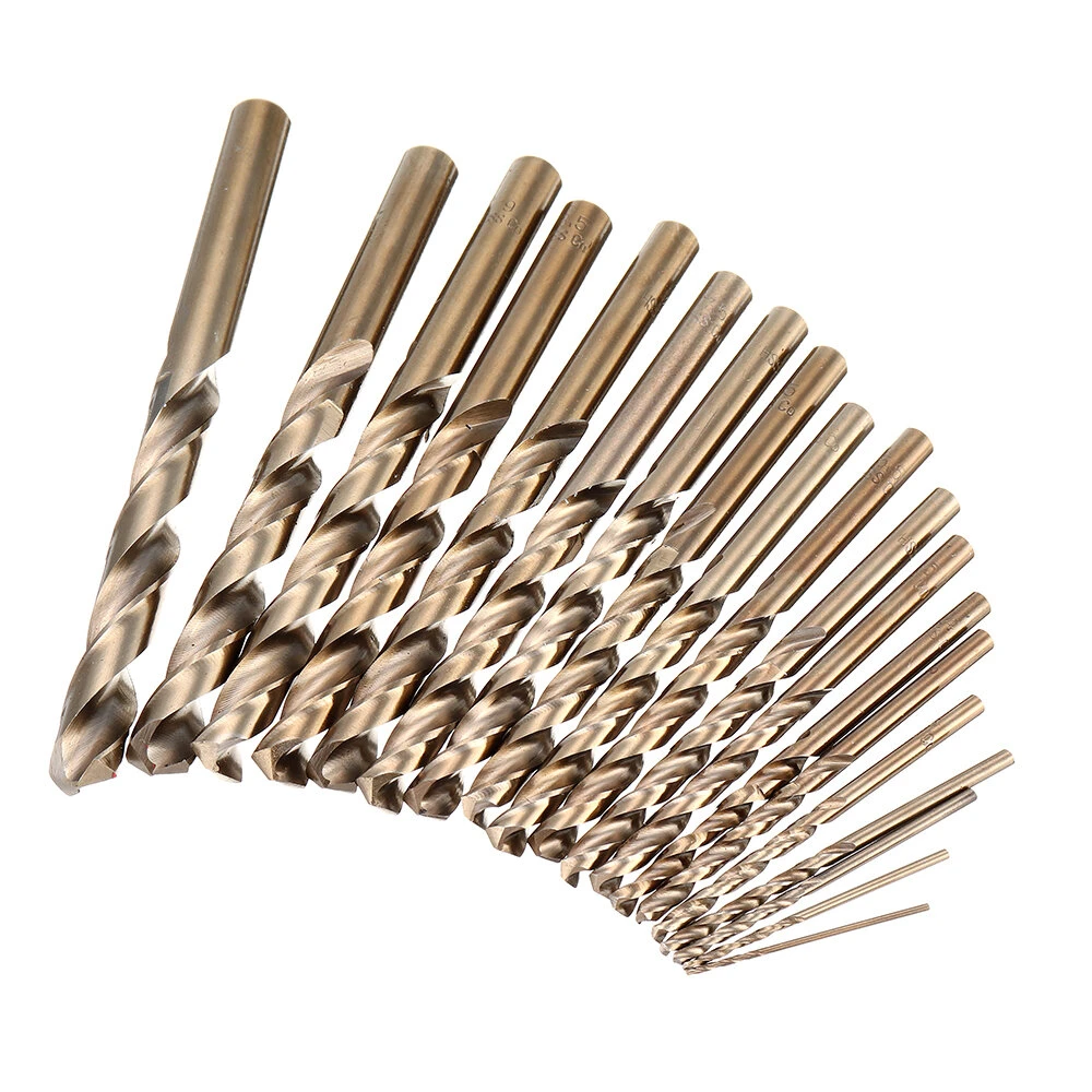 Drillpro M35 Cobalt Drill Bit Set | HSS-Co Jobber Length for Metal & Wood - Image 3