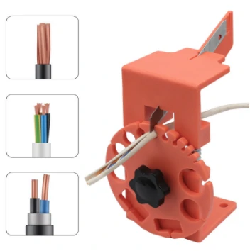 Manual Cable Stripper - Adjustable Hand-Held Tool for Rubber Skin Stripping - Image 2