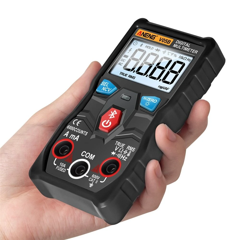 ANENG V05B Digital Multimeter - True RMS Bluetooth 6000 Counts | AC/DC Voltage Tester - Image 4