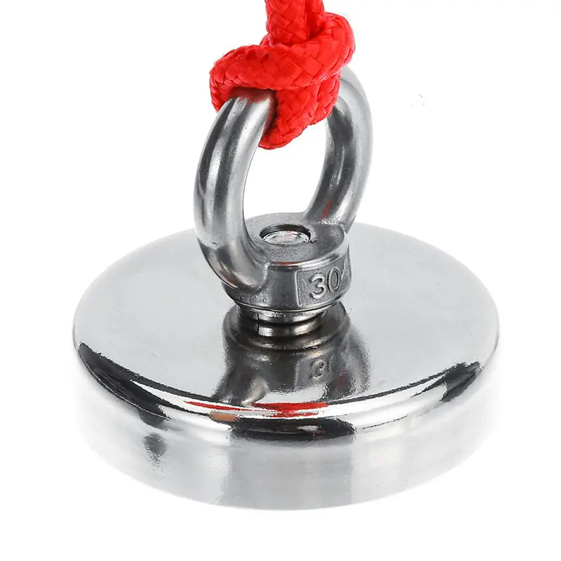 D32mm 50KG Neodymium Recovery Magnet - Fishing & Salvage Tool for Metal Treasure - Image 2