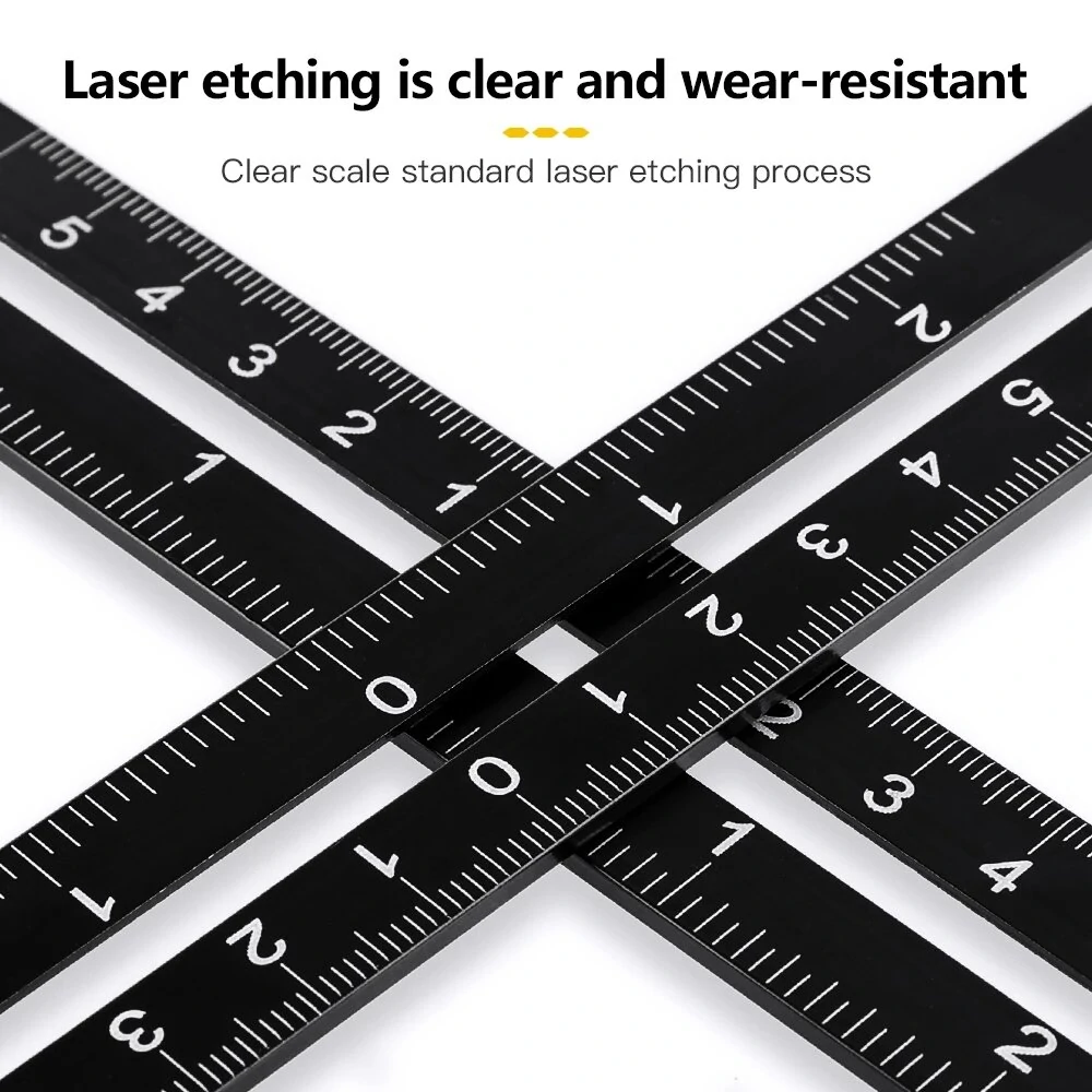 Aluminium Alloy Angle Ruler Finder - 6/9/12 Fold Measuring Tool | Drill Guide & Tile Hole Locator - Image 5