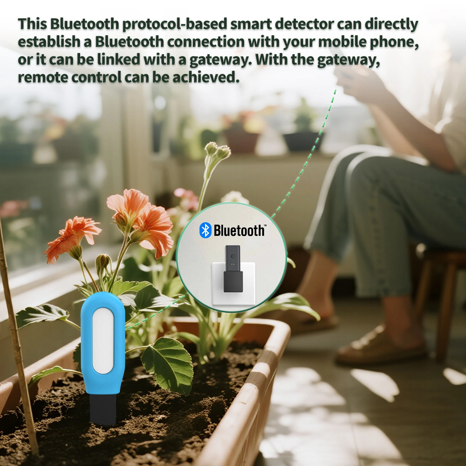 TUYA Soil Moisture & Temperature Sensor | Bluetooth 4.1 Zigbee | Waterproof for Smart Irrigation - Image 4