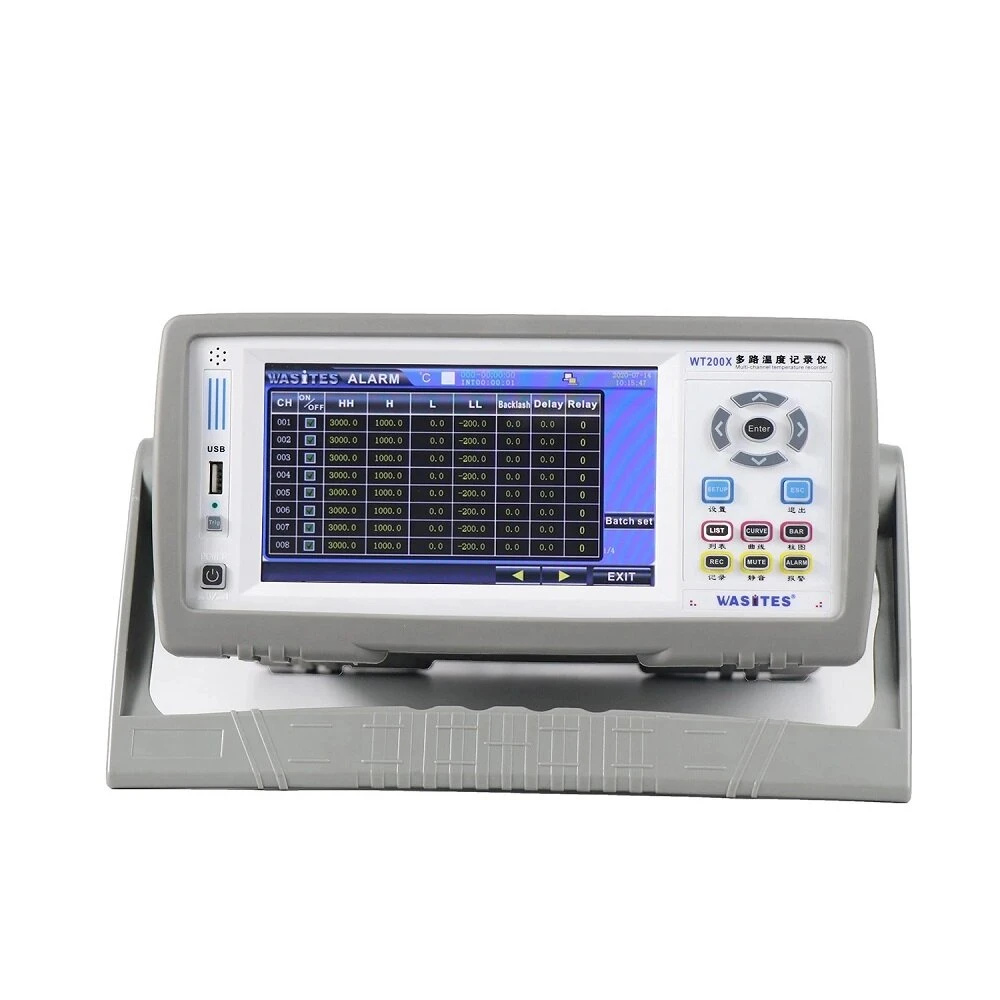 WT208 Digital 8-Channel Temperature Tester | Data Logger with Alarm & Expandable - Image 2