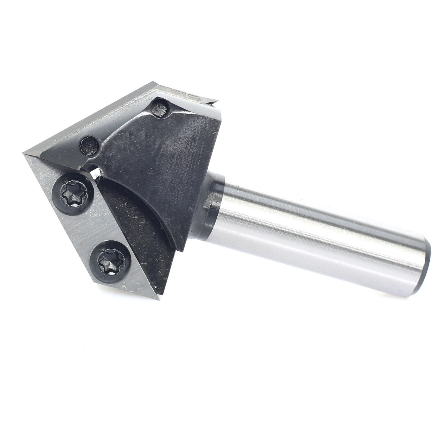 Carbide Insert V-Groove Router Bit - 1/2 & 1/4 Inch 90 Degree Dual Blades for Wood CNC Carving - Image 3