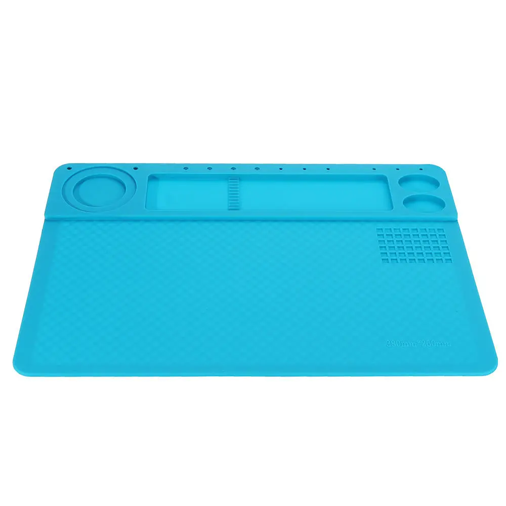 Silicone Soldering Mat - 38x26cm Heat Resistant BGA Repair Station Desk Pad - Image 5