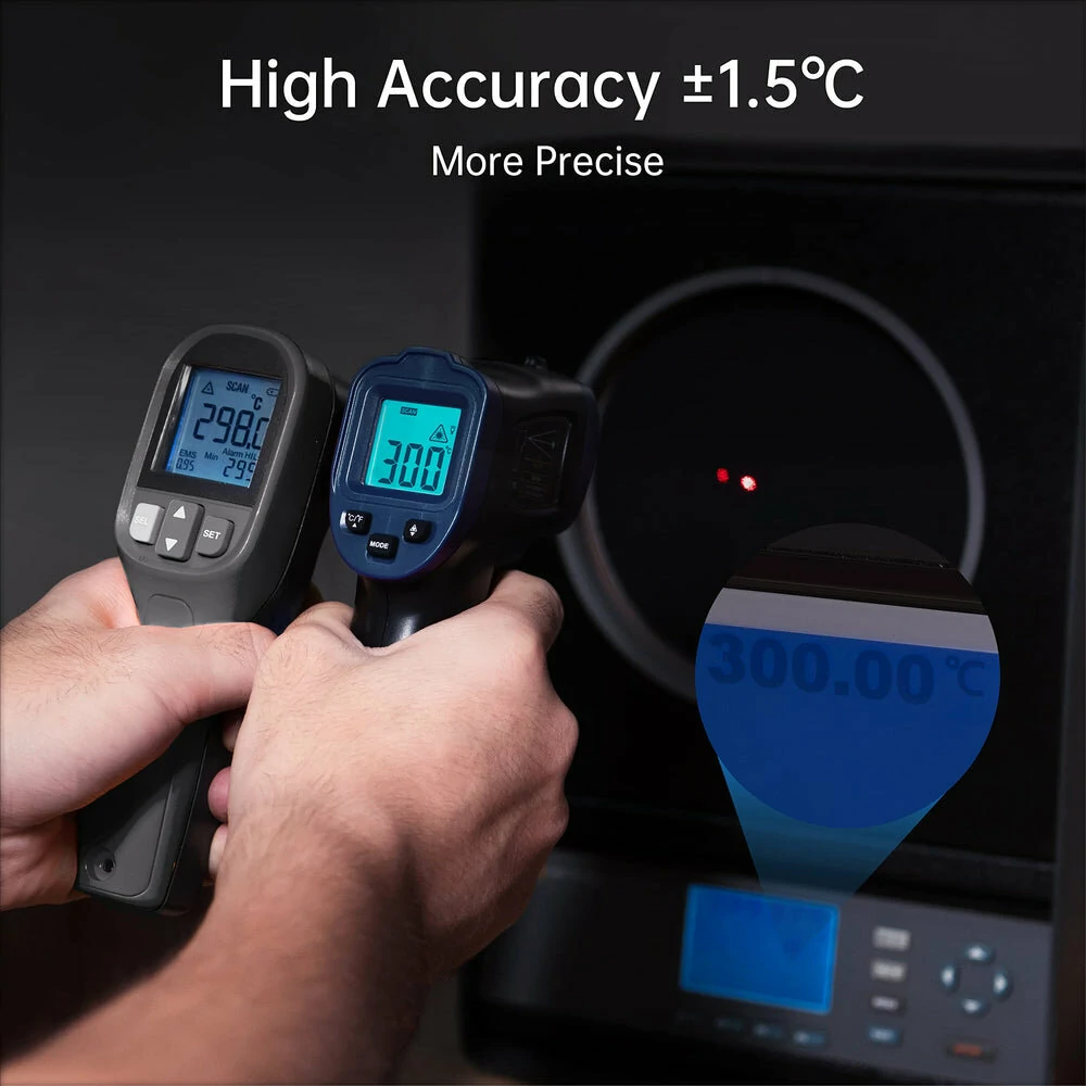 ERICKHILL ROOK600 Infrared Thermometer | -58°F to 752°F Range, Adjustable Emissivity & Alarm - Image 3