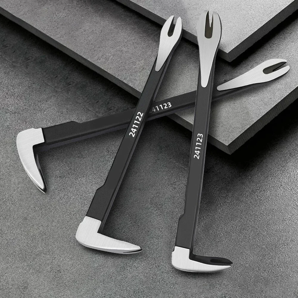 Multifunctional Steel Nail Puller - V-Shaped Hammer Head | 300mm & 250mm Woodworking Tool - Image 5