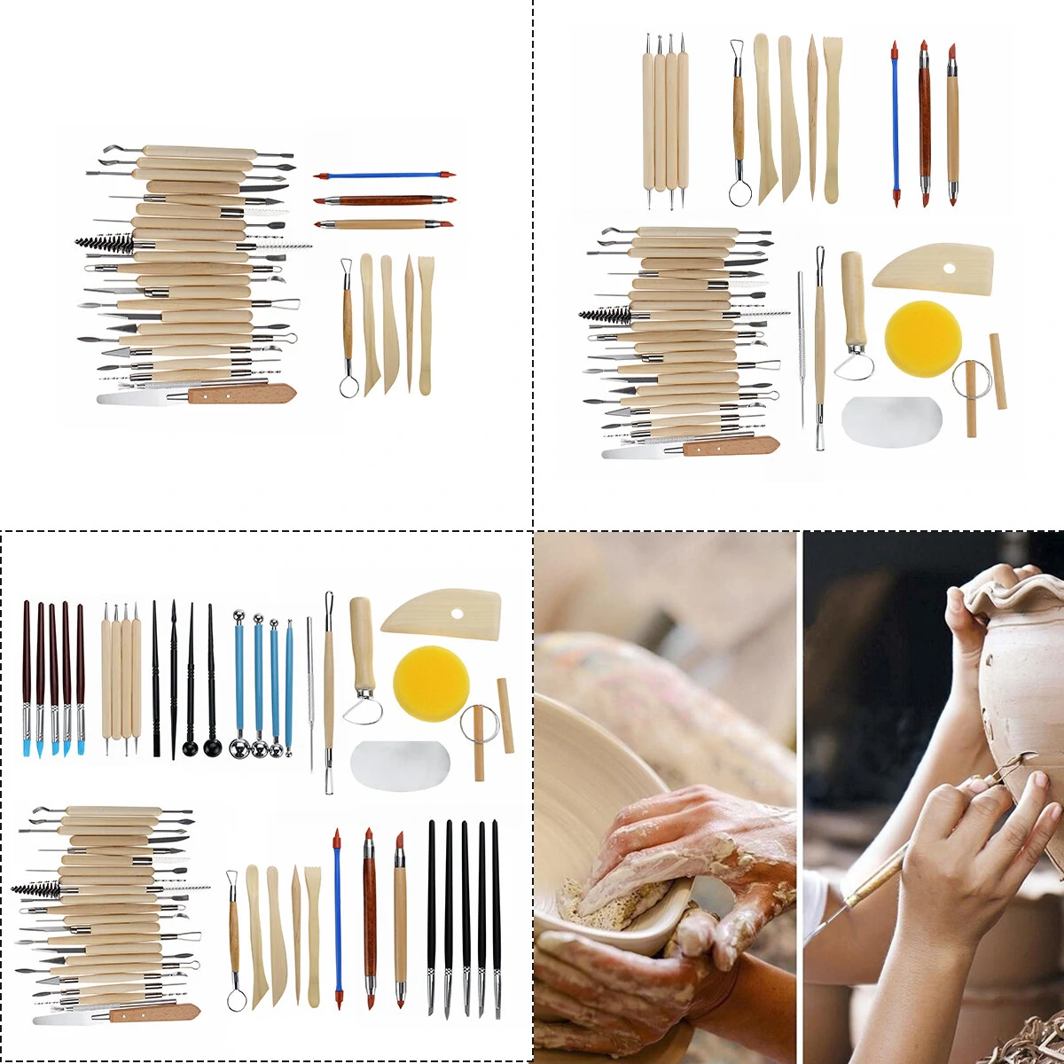 DIY Pottery Clay Sculpting Tool Set - Ceramic Craft & Sculpture Carving Kit - Image 2