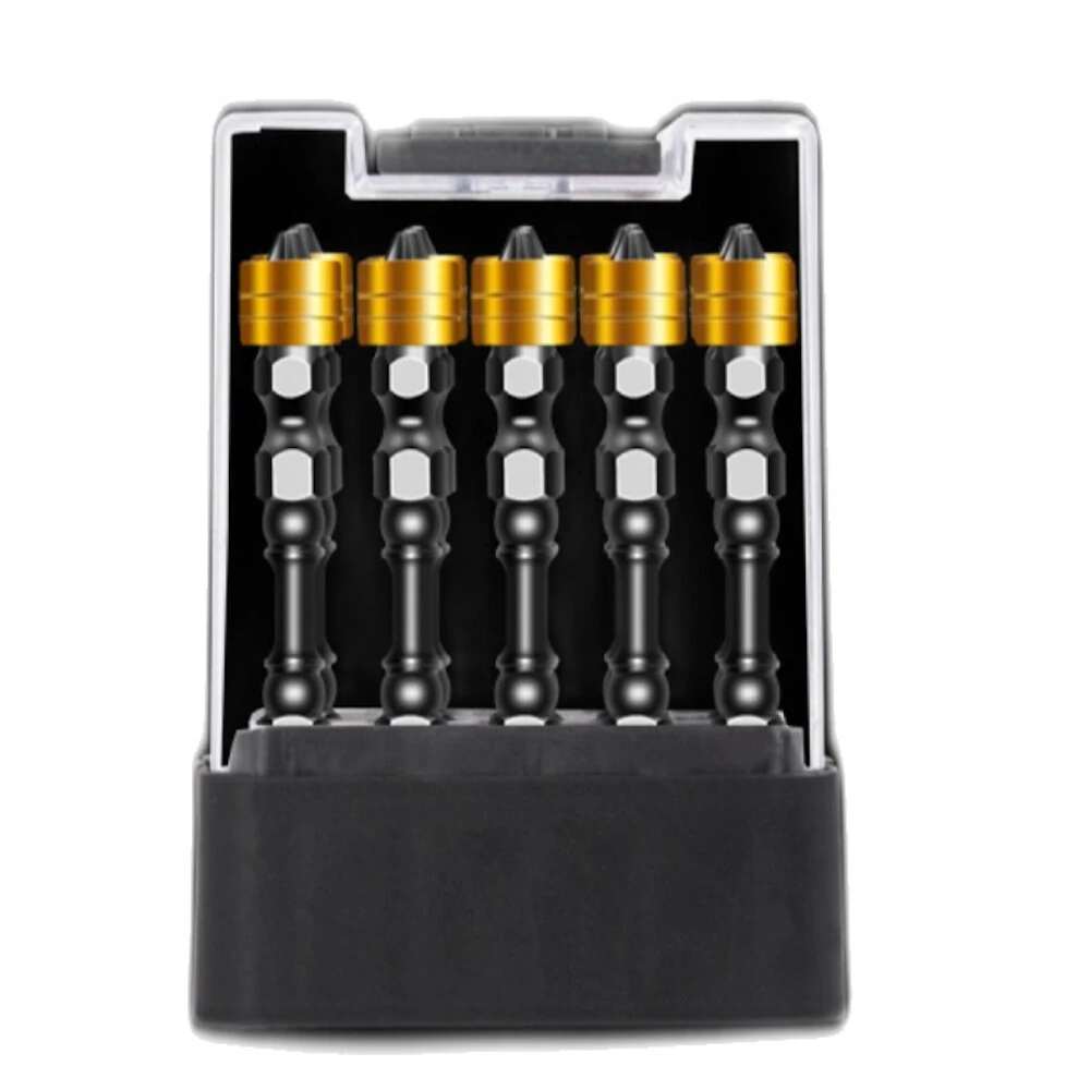 10Pcs S2 Alloy Steel Magnetic Screwdriver Bit Set - High Hardness Electric Screwdriver Bits - Image 3
