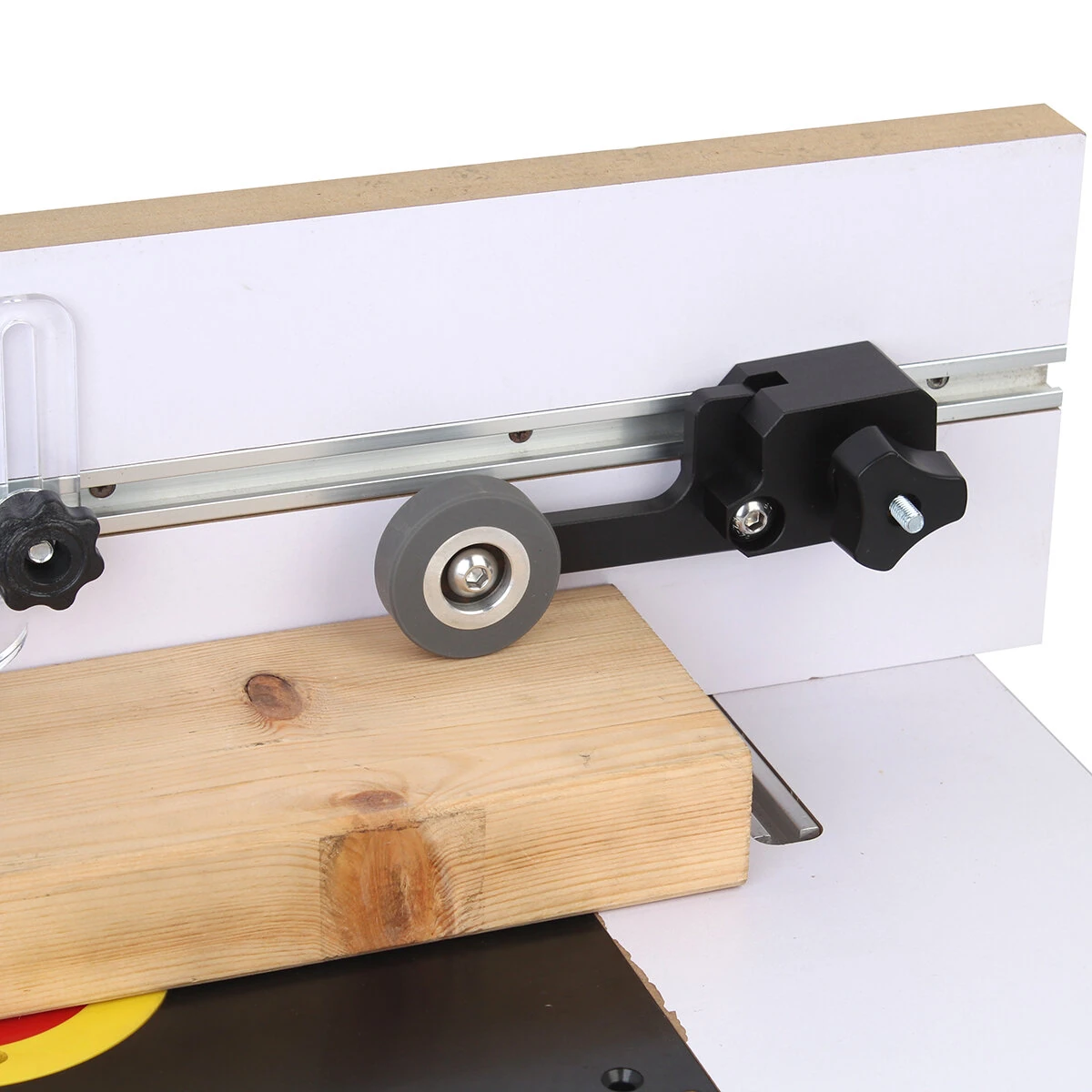 Woodworking Feather Loc Board Saw Table Pressing Feeder | One-Way Bearing Roller Safety Pushing Tool - Image 5