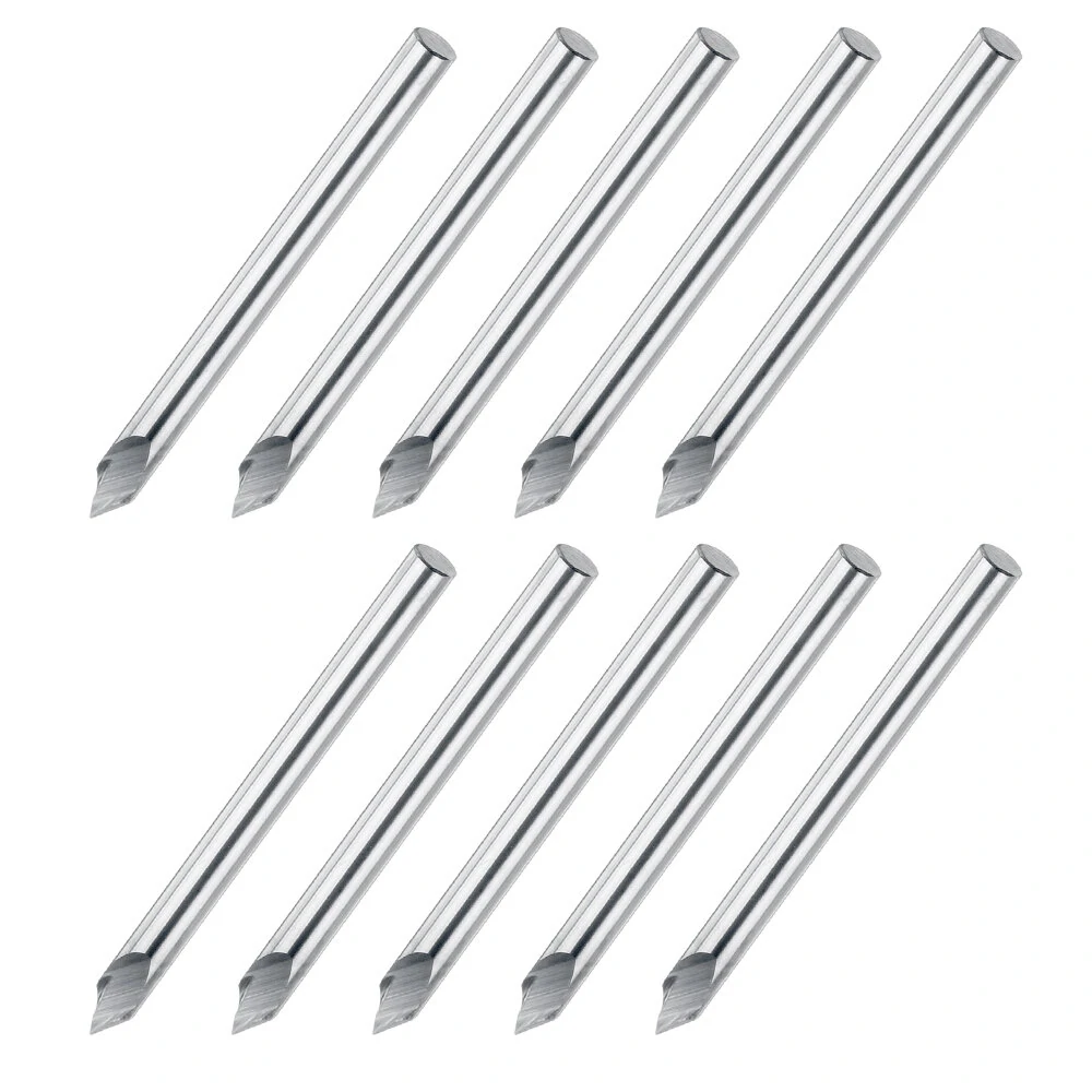Drillpro 10Pcs 3.175mm Carbide Engraving Bits | 60 Degree 0.1mm Tip for Wood Carving - Image 5