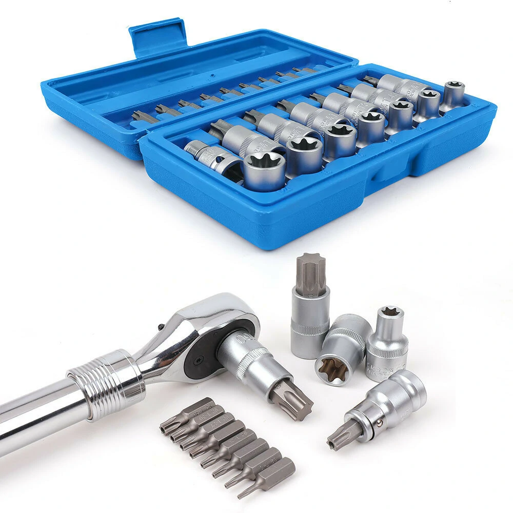 23pcs 1/2 Inch Socket Set | Torx Screwdriver Bits & Wrench Adapter | Car Repair Tool - Image 3
