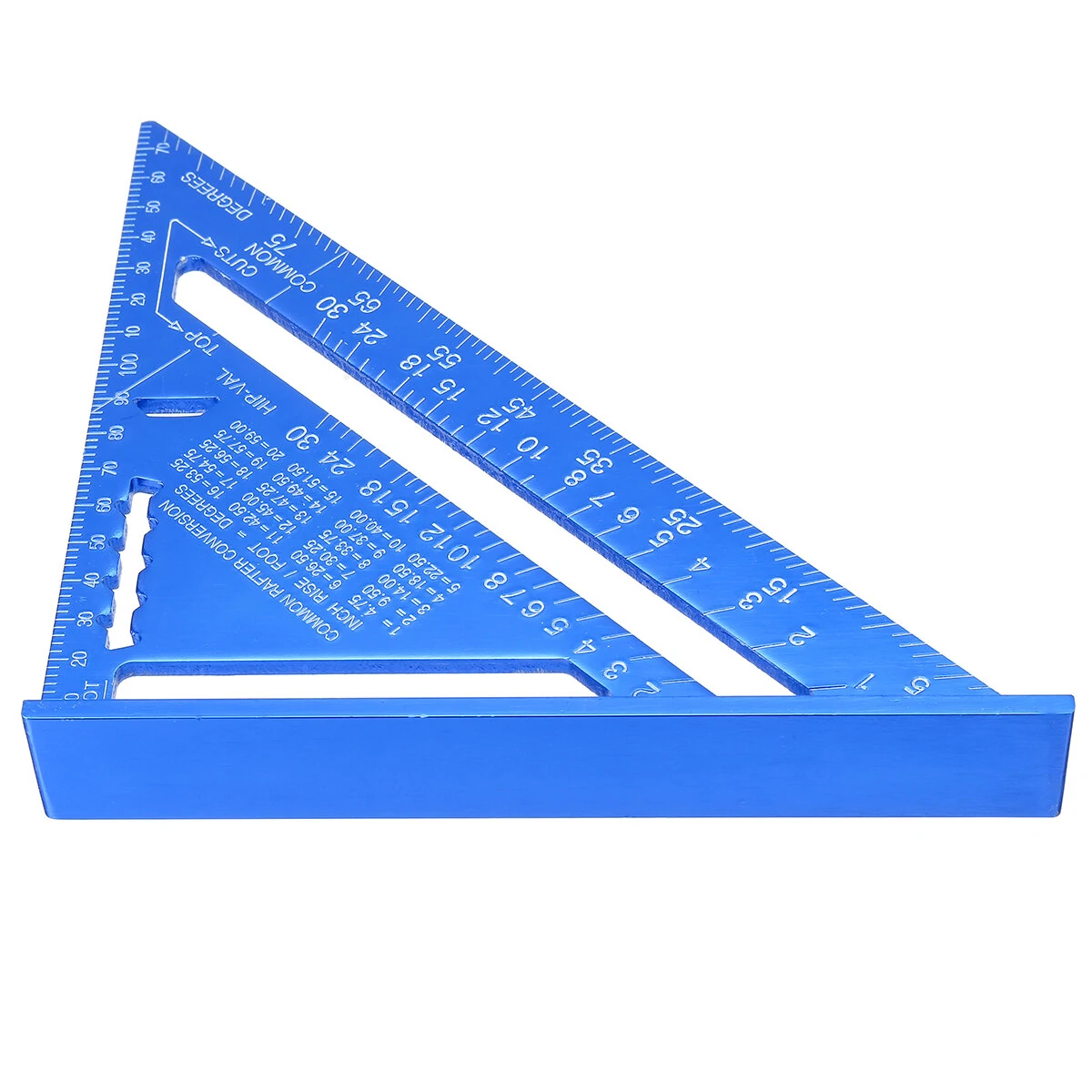 7/12 Inch Metric Imperial Aluminum Alloy Triangle Protractor Ruler | Woodworking Tool - Image 5