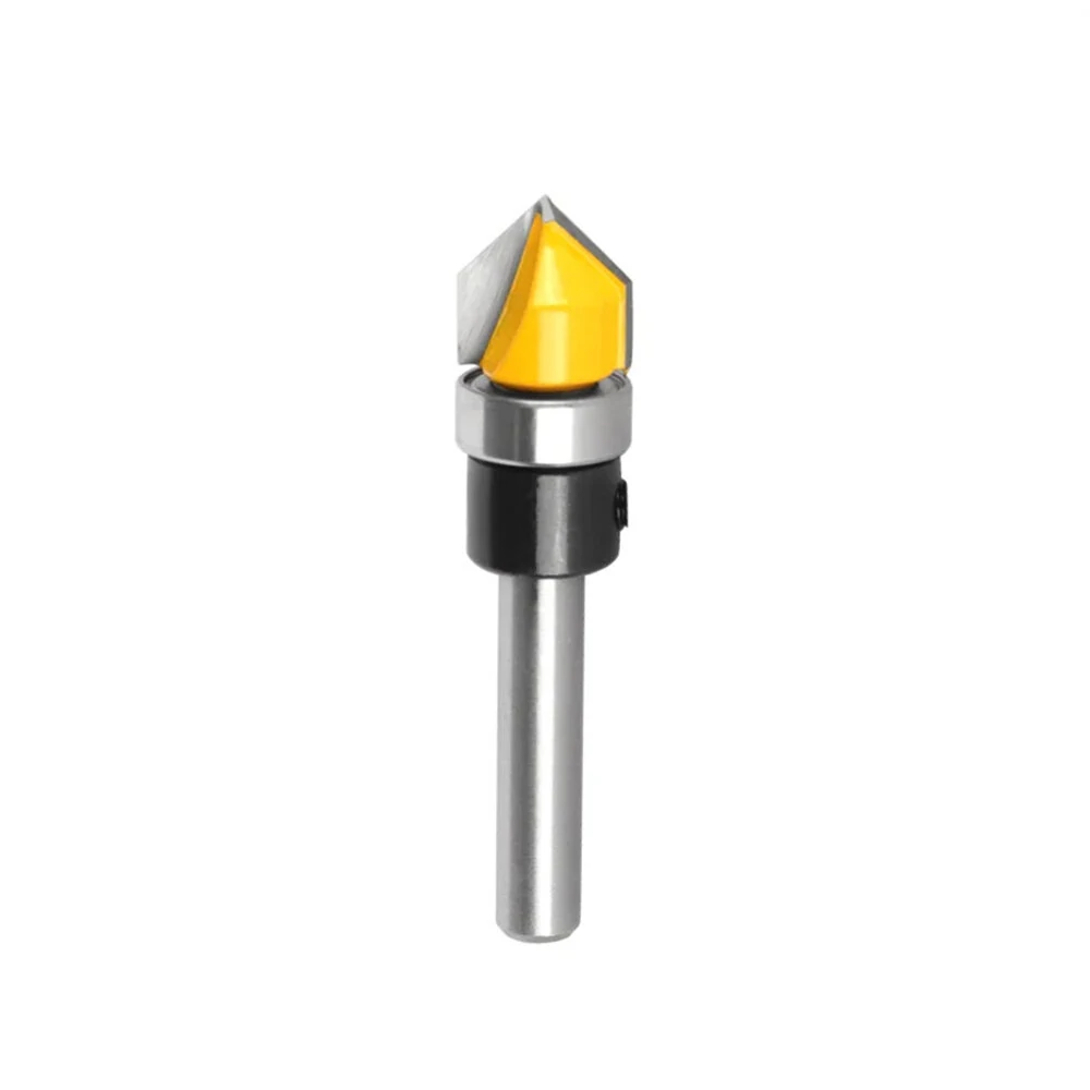 Carbide CNC V Router Bit - 6mm 1/4 Shank, 1/2 Cutting Diameter | Signmaking & Woodworking - Image 5