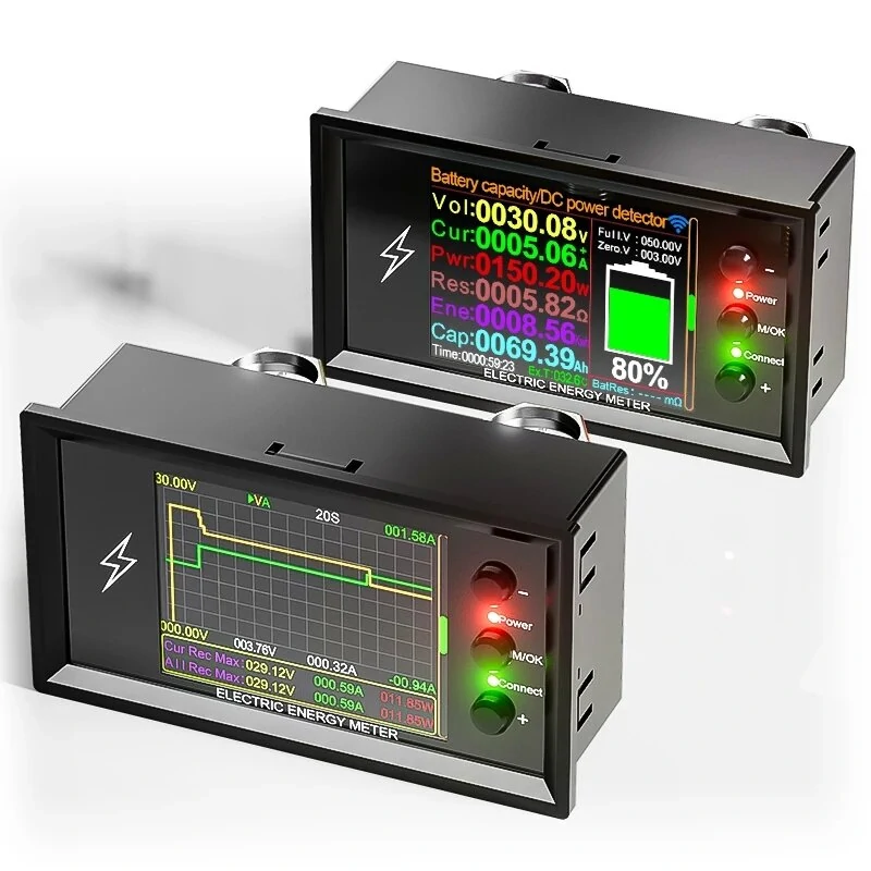 DT20W Smart Lithium Battery Tester | 0-420V 30A-600A | WiFi Tuya App & Digital Display - Image 3